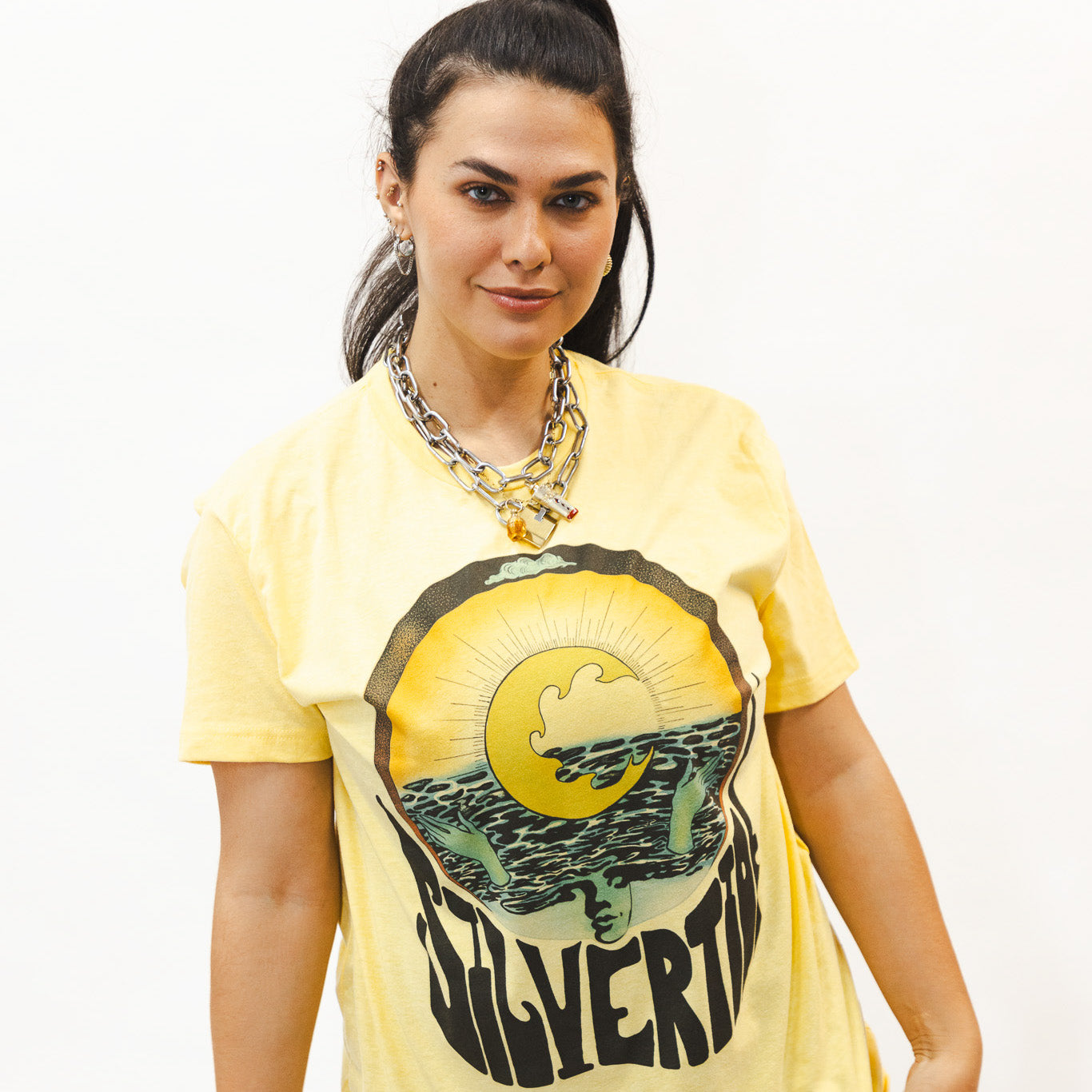 Silvertide Moon Tide Yellow Unisex Tee